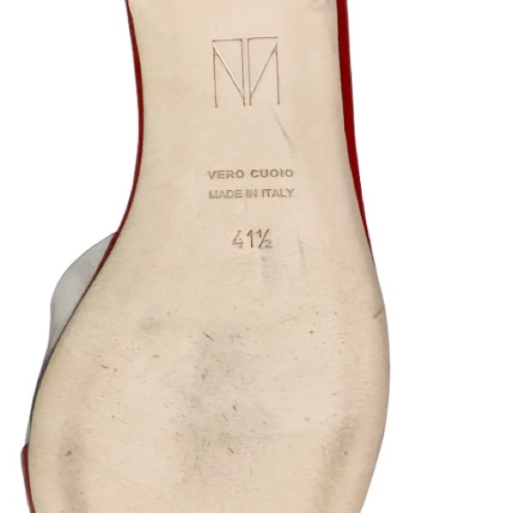 Tamara Mellon D'Orsay Leather Pointed Toe Flats Red Size EU 41.5 - Picture 10 of 10